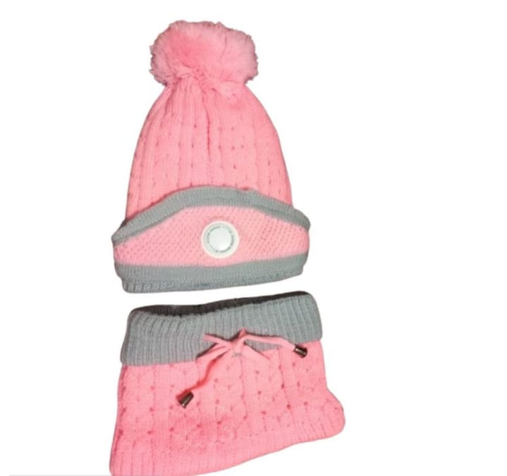 “WinterShield 3-in-1 Wool Set – Beanie | Neck Warmer | Mask”