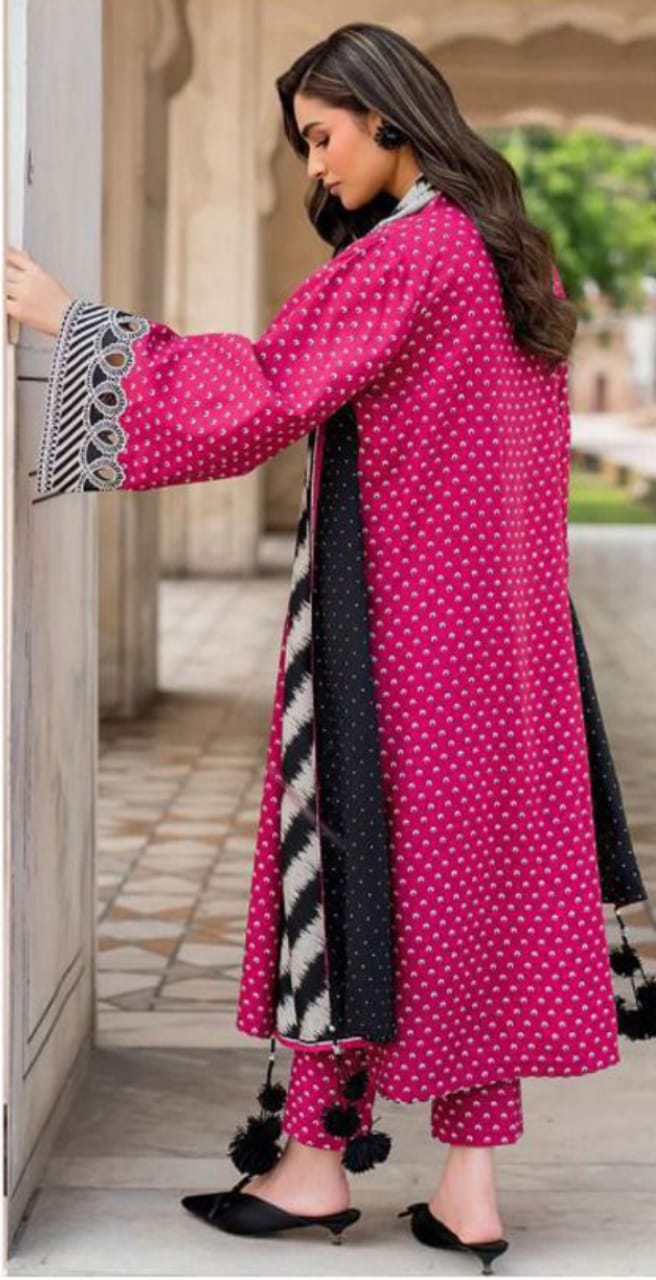 Baroque Digital Printed 3pcs Karandi