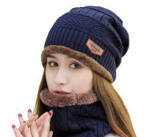 “WinterShield Wool Set – Cap & Neck Warmer”