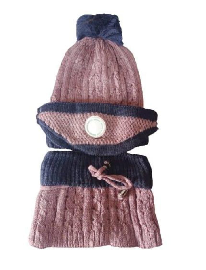 “WinterShield 3-in-1 Wool Set – Beanie | Neck Warmer | Mask”