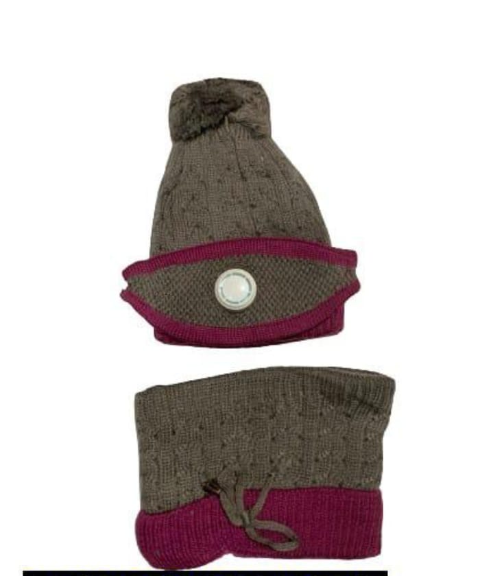 “WinterShield 3-in-1 Wool Set – Beanie | Neck Warmer | Mask”