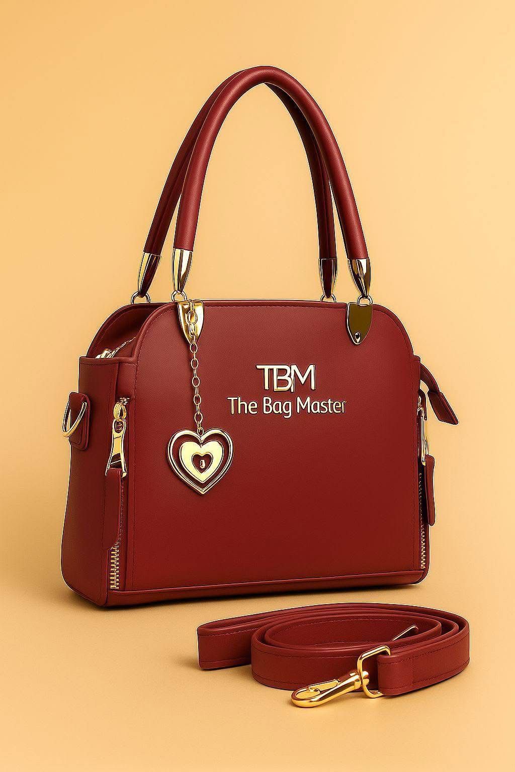 “Royal Charm Leather Handbag – The Bag Master Collection”