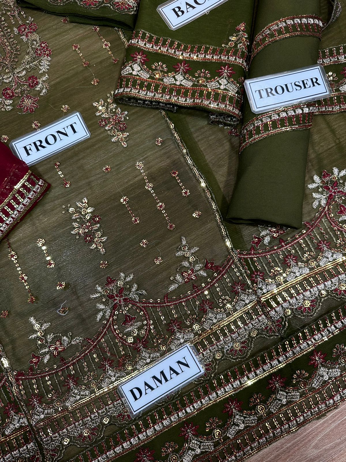 ASIM JOFA – Luxury Chiffon Collection (Unstitched Replica)