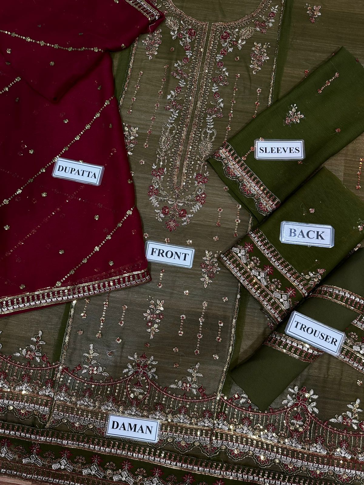 ASIM JOFA – Luxury Chiffon Collection (Unstitched Replica)