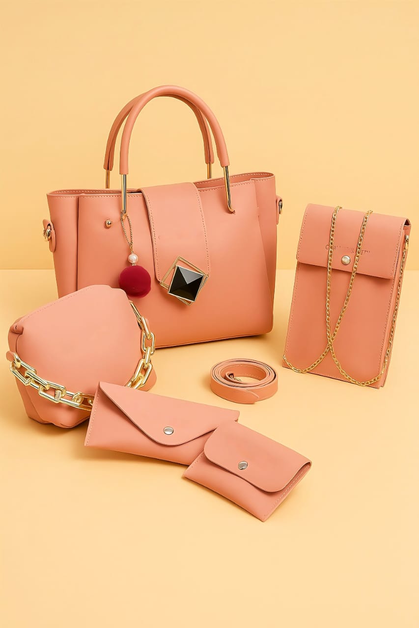 5 PCS Premium Bag Set – Style, Space & Elegance in One
