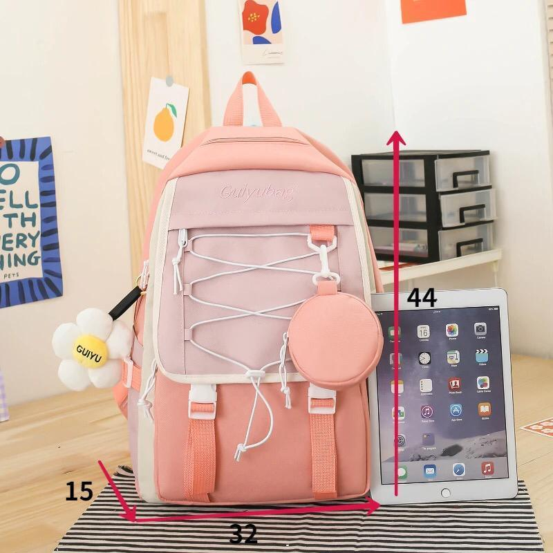 🎒 New Arrival – 4 Pcs Nylon Backpack Set 🎒